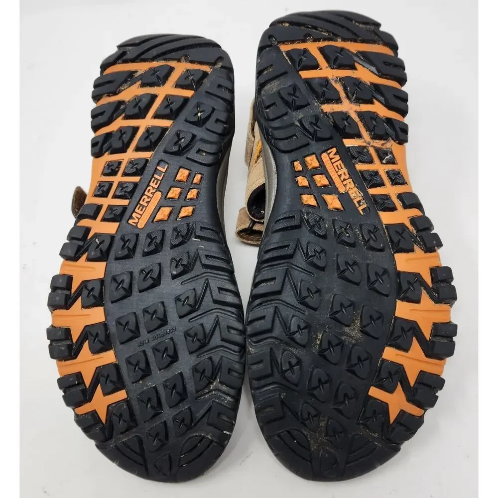 MERRELL MOAB DRIFT Strap Hiking Sandals Mens 9 Brown Sports J24473